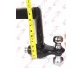  6 Position Adjustable Trailer 8" Drop w/ 2" & 2-5/16" Hitch Ball Mount Receiver 